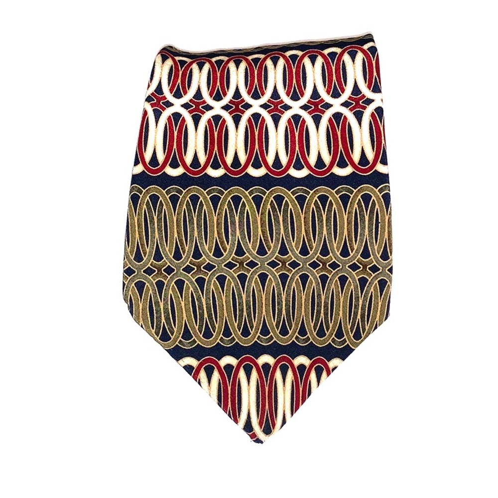 Bill Blass Black Label Patterned Silk Tie NWOT